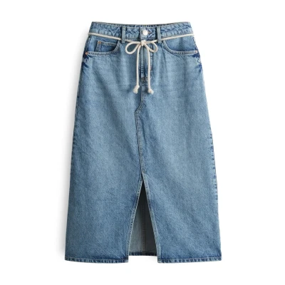 Abbildung von OPUS Jeansrock, Damen, Größe: 38, Mid provence blue