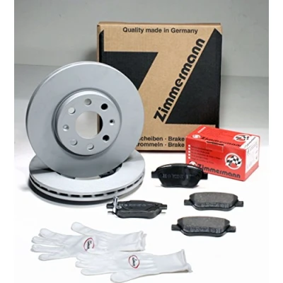 Abbildung von Autoparts Online Set 60008968 Zimmermann Bremsscheiben Coat Z/Bremsen + Bremsbeläge für vorne