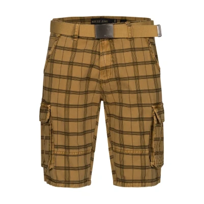 Abbildung von Indicode Jeans Blixt Shorts, Herren, Größe: Small, Army check
