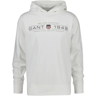 Abbildung von GANT Graphic Hoodie Kapuzenpullover, Herren, Größe: 3XL, Eggshell