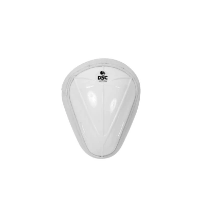 Abbildung von DSC Attitude Cricket Bauchschutz, Farbe: Weiß, Größe: Jugendliche, Material: Polyester, traditionell geformt, gepolstert, leicht und langlebig, für Spieler mit mittlerem Niveau, Schaumstoffumrandung