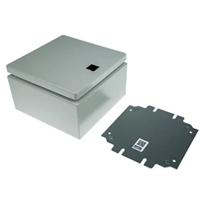 Abbildung von Rittal KX 1549.000 Installationsgehäuse, Gehäuse für Wandmontage 200 x 120 Stahlblech grau weiß (RAL 7035) 1 Stück
