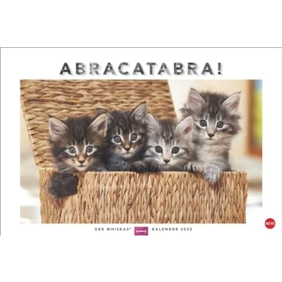 Abbildung von Whiskas Katzenkalender 2025: Foto Wandkalender mit süßen Katzen und lustigen Geschichten. 2025 in schönem Design. Bildkalender 2025. Querformat 45 x 30 cm.