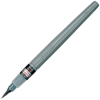Abbildung von Pentel XFP Fude Pen Akku, Breite Spitze, Tinte Pigmentierung