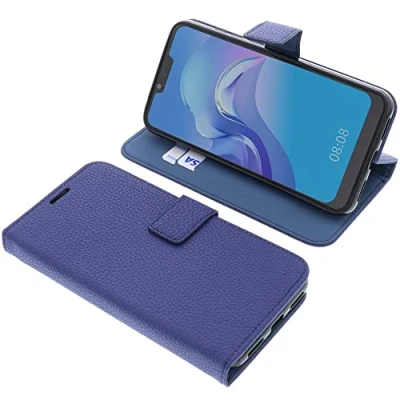 Abbildung von foto kontor Tasche kompatibel mit Cubot C20 Book Style blau Schutz Hülle Buch