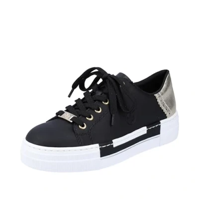 Abbildung von Rieker Sneaker low, Damen, Größe: 35, Schwarz Schuhe