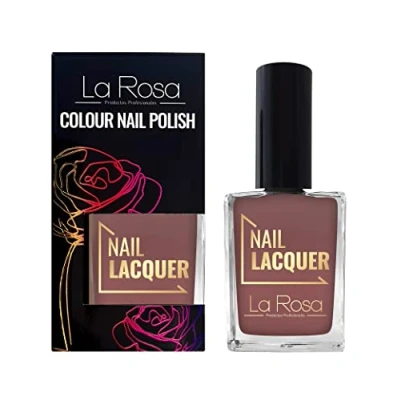 Abbildung von La Rosa Nagellack Energiegeladene Farbe mit richtiger Deckkraft Langlebige Formel Gute Konsistenz Einfache Anwendung gut geformtem Pinsel Beige 15 ml
