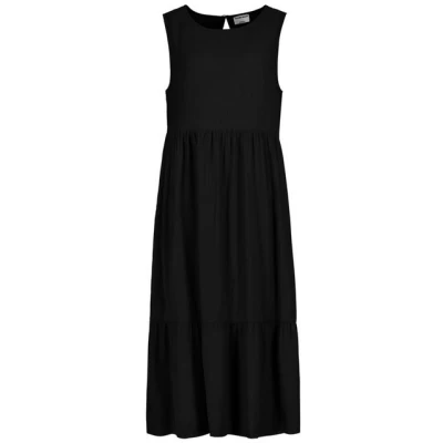 Abbildung von Fresh Made ÄRMELLOSES MIT RÜSCHENSAUM UND SCHLÜSSELLOCHAUSSCHNITT Freizeitkleid, Damen, Größe: Medium, Schwarz