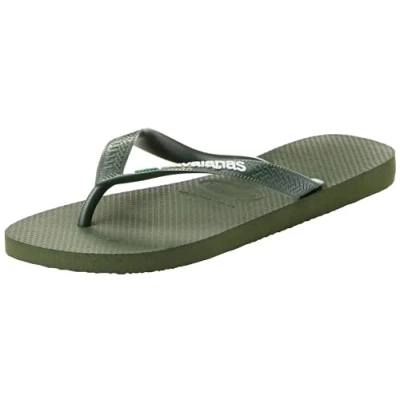 Abbildung von Havaianas Top Brasil Logo Flip Flop Unisex Erwachsene, olivgrün, 4.5/5 UK