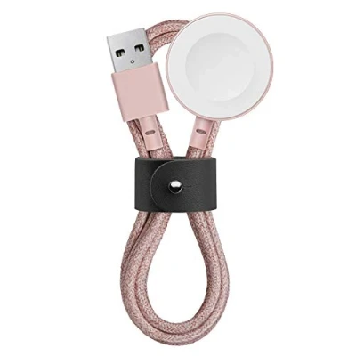 Abbildung von Native Union Belt Watch Cable Ladekabel für die Apple 1,20 m (4 ft.) Langes Ultra, Serie 1 8, SE, AirPods Pro 2 [MFi Zertifiziert] (Rose)