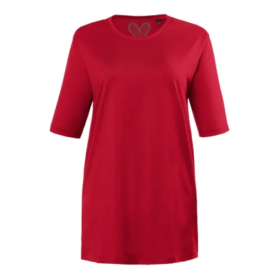 Abbildung von Ulla Popken Tshirt basic, Damen, Größe: 50/52, Mohn