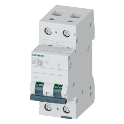 Abbildung von Siemens 5sl6 Automatischer Leitungsschutzschalter 400 V 6 kA 2pol C 16 A
