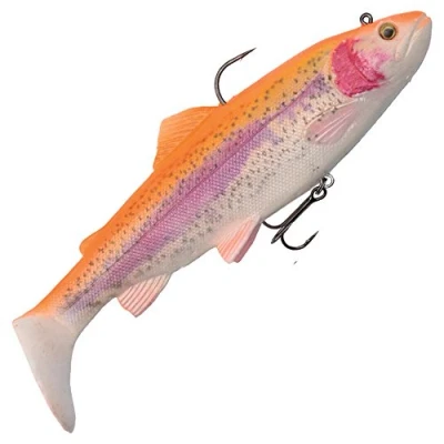 Abbildung von Savage Gear 4D Trout Rattle Shad 17cm 80g Sinking Golden Albino Gummifisch