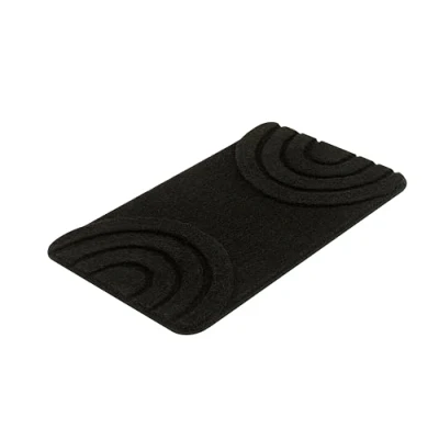 Abbildung von Kleine Wolke Badteppich Bow, 70x120 cm, Schwarz