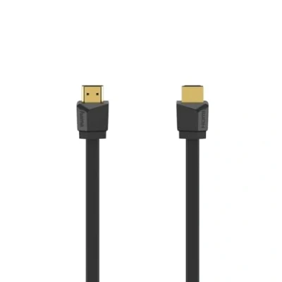 Abbildung von Hama HDMI Kabel 4 K, flach, 10 Jahre Garantie (High Speed mit Ethernet, K Kabel, 1,5 m, Stecker auf Stecker, Ethernet HEC, Audio, 18 Gbit/s, Auflösung 4096 x 2160, geschirmt,