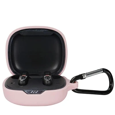 Abbildung von GIOPUEY Hülle Kompatibel mit JBL Wave Flex, Silikon Stoßfeste Schutzhülle, Ultradünn Case Cover, Kein Geruch, Pink