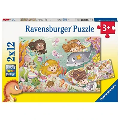 Abbildung von Ravensburger Puzzles Fairies And Mermaids 2x12 Teile