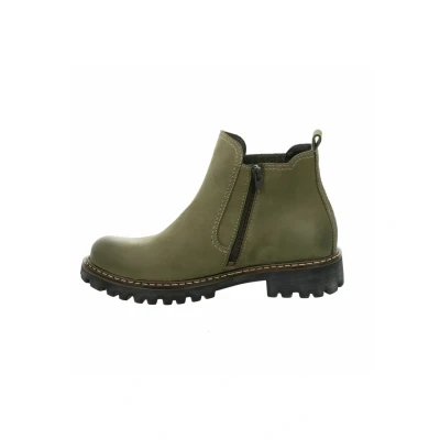 Abbildung von Josef Seibel Plateaustiefelette, Damen, Größe: 40, Oliv/kombi Schuhe