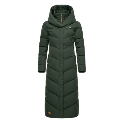 Abbildung von Ragwear Steppmantel Natalka Extralong Gesteppter Damen Mantel mit Kapuze