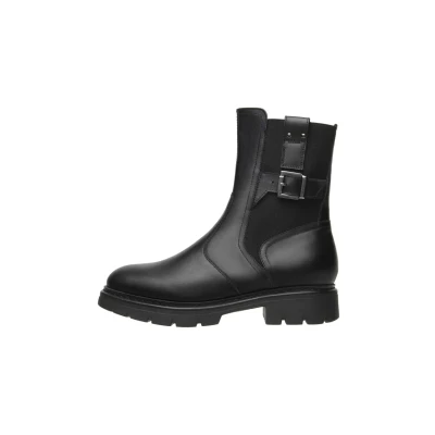 Abbildung von Nero Giardini 1476 Schwarze Damen Stiefeletten mit Reissverschluss und Lederstiefelette 39