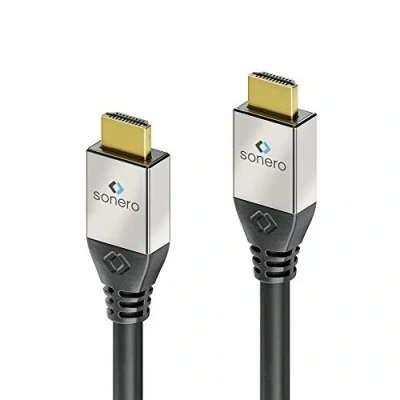 Abbildung von Sonero Premium Aktives High Speed HDMI Kabel mit Ethernet, 7,50m, UltraHD / 4K 60Hz, 18Gbps, schwarz