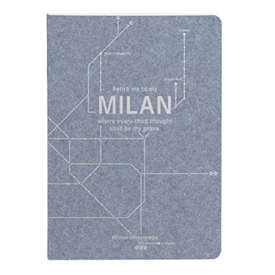 Abbildung von Clairefontaine 83534C Notizheft Jeans métro, mit Fadenbindung, DIN A6, 10,5x14,8cm, 48 Blatt liniert, 1 Stück, Motive sortiert