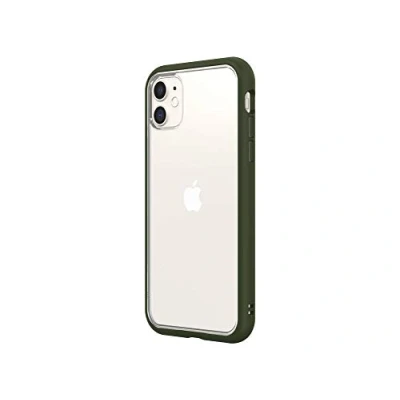 Abbildung von RhinoShield Modulares Case kompatibel mit [iPhone 11] Mod NX Anpassbare &amp; stoßdämpfende Schutzhülle im schlanken Design 3.5 Meter Fallschutz Camo Grün