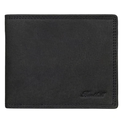 Abbildung von Benthill Geldbörse Herren Echt Leder Geldbeutel mit RFID Schutz Slim Portemonnaie Vintage, Kartenfächer Münzfach