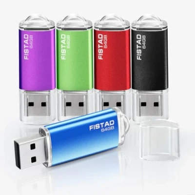 Abbildung von USB Stick 64GB 5ps, Thumb Drive 2.0 Memory Pen Flash für PC, Tablet, Computer Data Storage(5PS)