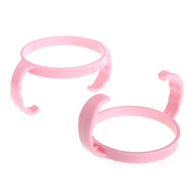 Abbildung von PHILSP Flaschengriff, 2 Stück, Baby Flaschentrainer, einfacher Griff, Kunststoffgriffe, Halter für Comotomo, Rosa