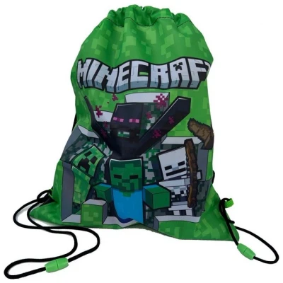 Abbildung von MINECRAFT Gymbag Turnbeutel Tasche Sporttasche Beutel Einkaufstasche