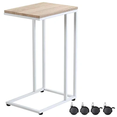 Abbildung von Casaria Beistelltisch, mit 4 Rollen 2 Bremsen 50x35x70cm 40kg Belastbarkeit Kippsicher Stabil