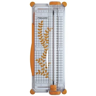 Abbildung von Fiskars Tragbare Papierschneidemaschine, A4, Mit Schnittlinienführung, 1003916