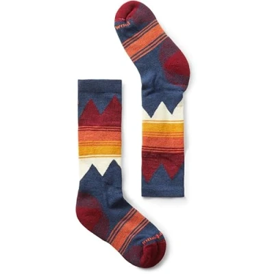 Abbildung von Smartwool Unisex Youth Kids&#039; Ski Light Cushion OTC Socks, Alpine Blue, M