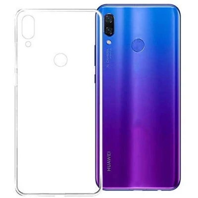 Abbildung von CoverKingz Handyhülle für Huawei P Smart + (Plus) Silikonhülle Soft Case Bumper Durchsichtig Handy Hülle Slim Cover Transparent