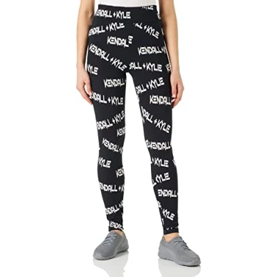 Abbildung von KENDALL &amp; KYLIE Damen K&amp;K W Goth Print HIGH Rise KKW3711706 Formende Legging, Black, M