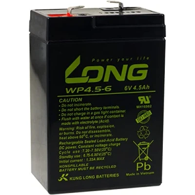 Abbildung von akku net KungLong Bleiakku WP4.5 6, 6V, Lead Acid