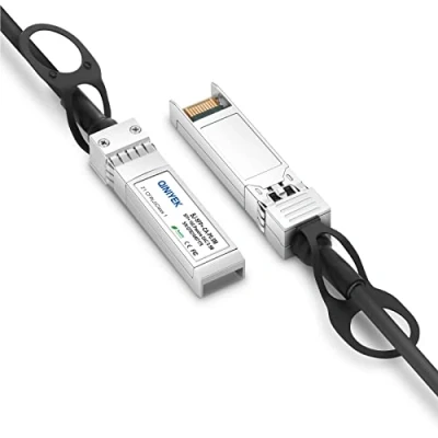 Abbildung von QINIYEK 10G SFP+ DAC Twinax Kabel, Passiv, 10GB Kabel kompatibel mit Cisco SFP H10GB CU2M, Ubiquiti UniFi, Fortinet und mehr, 0.5 Meter (1.65 Fuß) 0,57m optional