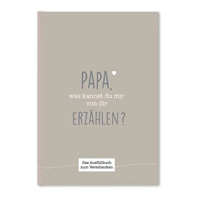 Abbildung von Papa, was kannst du mir von dir erzählen?: Das Ausfüllbuch zum Verschenken (graubraun)
