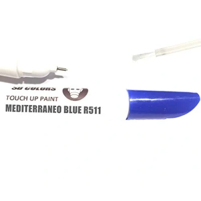 Abbildung von SD COLORS 12 ml Touch Up Farbe mit Pinsel MEDITERRANEO Blue (R511) Kompatibel VW/Audi Kratzer, Chips und Lackreparatur.