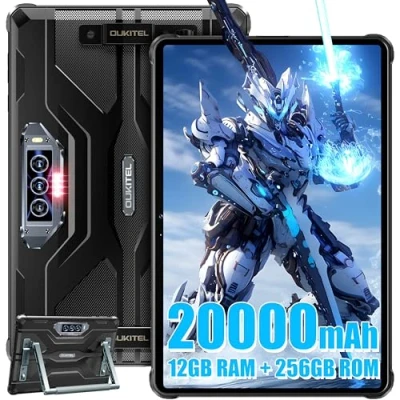 Abbildung von OUKITEL RT8 Outdoor Tablet 20000mAh Akku 12GB(6+6) RAM + 256GB ROM 11 Zoll FHD+ Rugged 48MP+32MP Kamera G99 Octa Core Android 13 Gaming Dual SIM/5G WiFi/NFC/GPS/Projektionsfunktion
