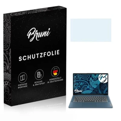 Abbildung von Bruni Schutzfolie kompatibel mit Lenovo IdeaPad 5i 14 inch Folie, glasklare Displayschutzfolie (2X)