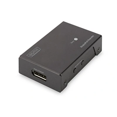 Abbildung von DIGITUS 4K DisplayPort Repeater, UltraHD bis zu 13 m, FullHD 20 Auflösung 3840 x 2160 bei 60 Hz, schwarz