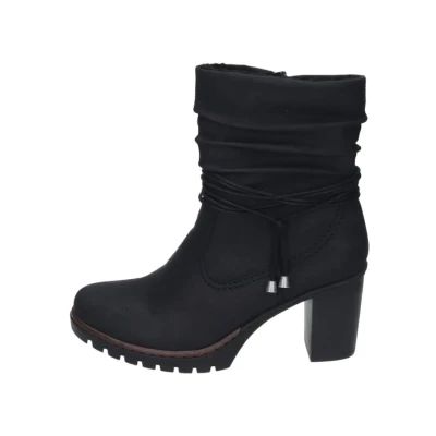 Abbildung von Rieker Damen Klassische Stiefeletten Y2591, Frauen Stiefeletten,übergangsschuhe,Stiefel,Bootee,Booties,halbstiefel,schwarz (01),40 EU / 6.5 UK