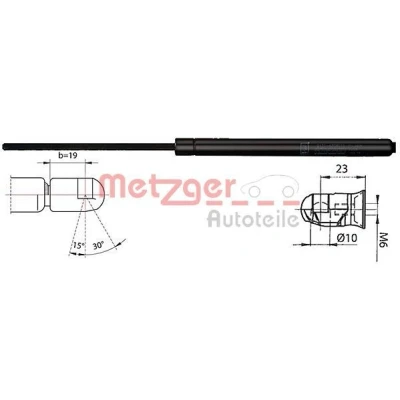 Abbildung von METZGER 2110536 Heckklappendämpfer 800 388,5 KIA: cee‘d I Kombi