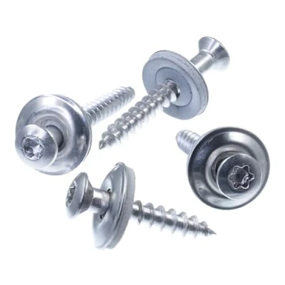 Abbildung von SECCARO Spenglerschraube 4,5 x 120 mm, Edelstahl A2, EPDM Dichtscheibe 15 TX/Innensechsrund, 50 Stück