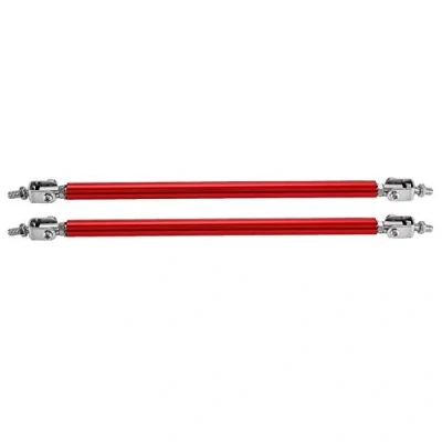 Abbildung von Splitter Strut Rods Front Lip Stützstangen Auto Modifikation Stützstange 1 Paar 20cm Frontstoßstange Stützstrebe Stützstange(rot)