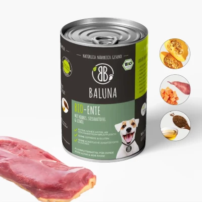 Abbildung von Bio Ente mit Kürbis, Süßkartoffel &amp; Leinöl 6x400g