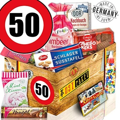 Abbildung von Suessigkeiten Box ++ DDR Paket Geburtstag 50 Geschenk Onkel