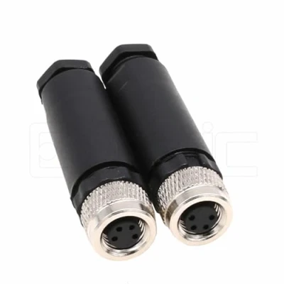 Abbildung von M8 4 polige Buchse, A Code industrieller Rundsensor Anschluss, Luftfahrt, 8 mm, wasserdicht, IP67 Stecker, 2 Stück